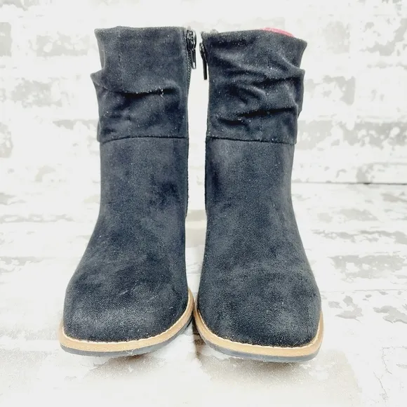 New Steve Madden Luisa Black Block Heel Ankle Boots T197