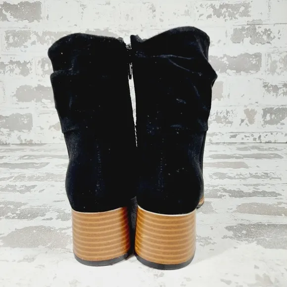 New Steve Madden Luisa Black Block Heel Ankle Boots T197