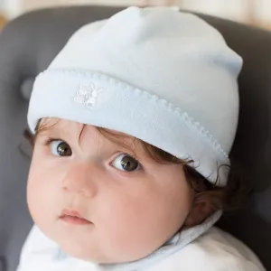 Novel Baby Boys Blue Velour Pull On Hat