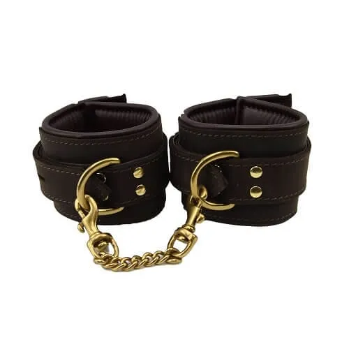 Nubuck Leather Ankle Restraints for Exhilarating Bondage Experience
