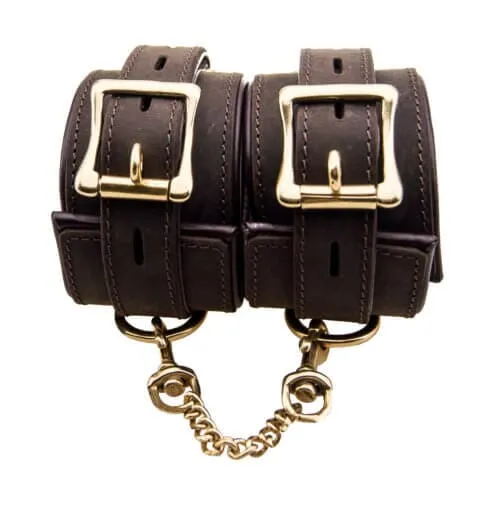 Nubuck Leather Ankle Restraints for Exhilarating Bondage Experience
