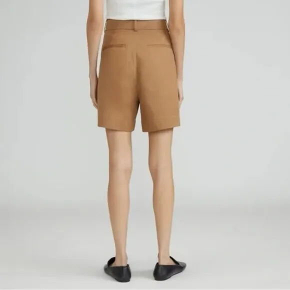 NWT Everlane The Way High Drape Short Womens 8 Toasted Coconut