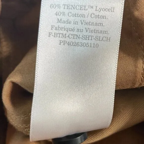 NWT Everlane The Way High Drape Short Womens 8 Toasted Coconut