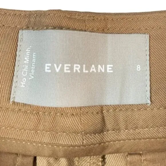 NWT Everlane The Way High Drape Short Womens 8 Toasted Coconut