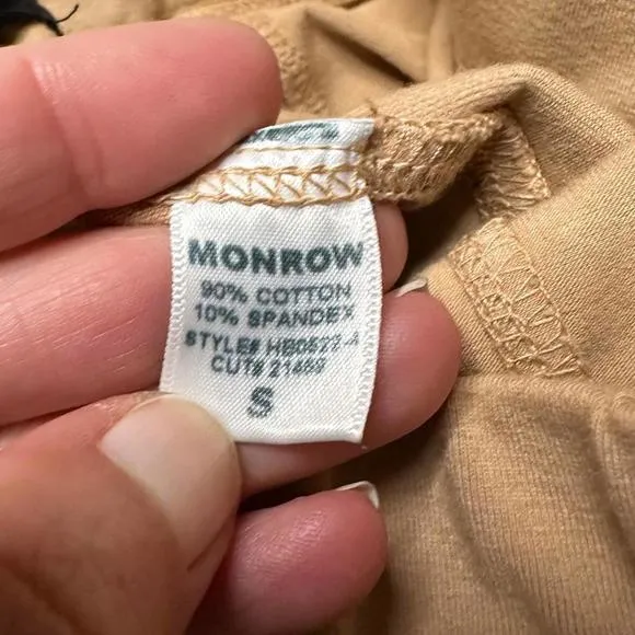 NWT Monrow Movement High Rise Biker Shorts 7” Taupe Womens S