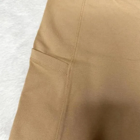 NWT Monrow Movement High Rise Biker Shorts 7” Taupe Womens S