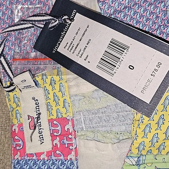 NWT Vineyard Vines Patchwork Everyday Shorts
