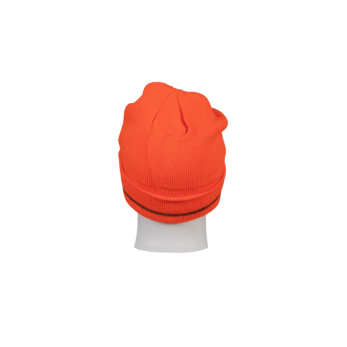 OBE-S1 Orange Safety Beanie Hat with Reflective Stripe