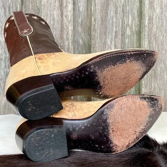OLD GRINGO Vintage Leopard Star Short Cowboy Boots