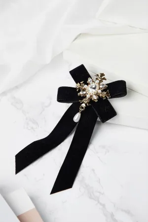 Ornate Velvet Brooch