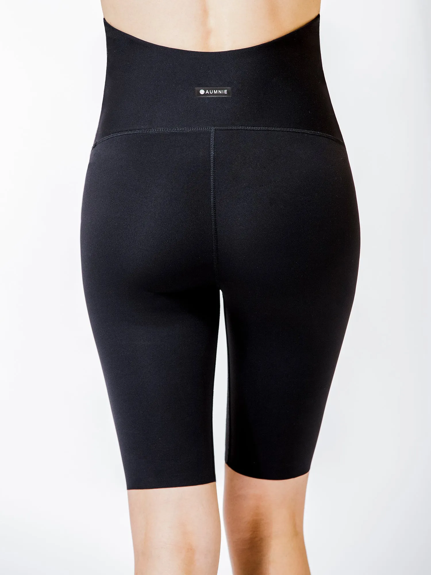 OVER THE BUMP MATERNITY SHAPE BIKER SHORTS