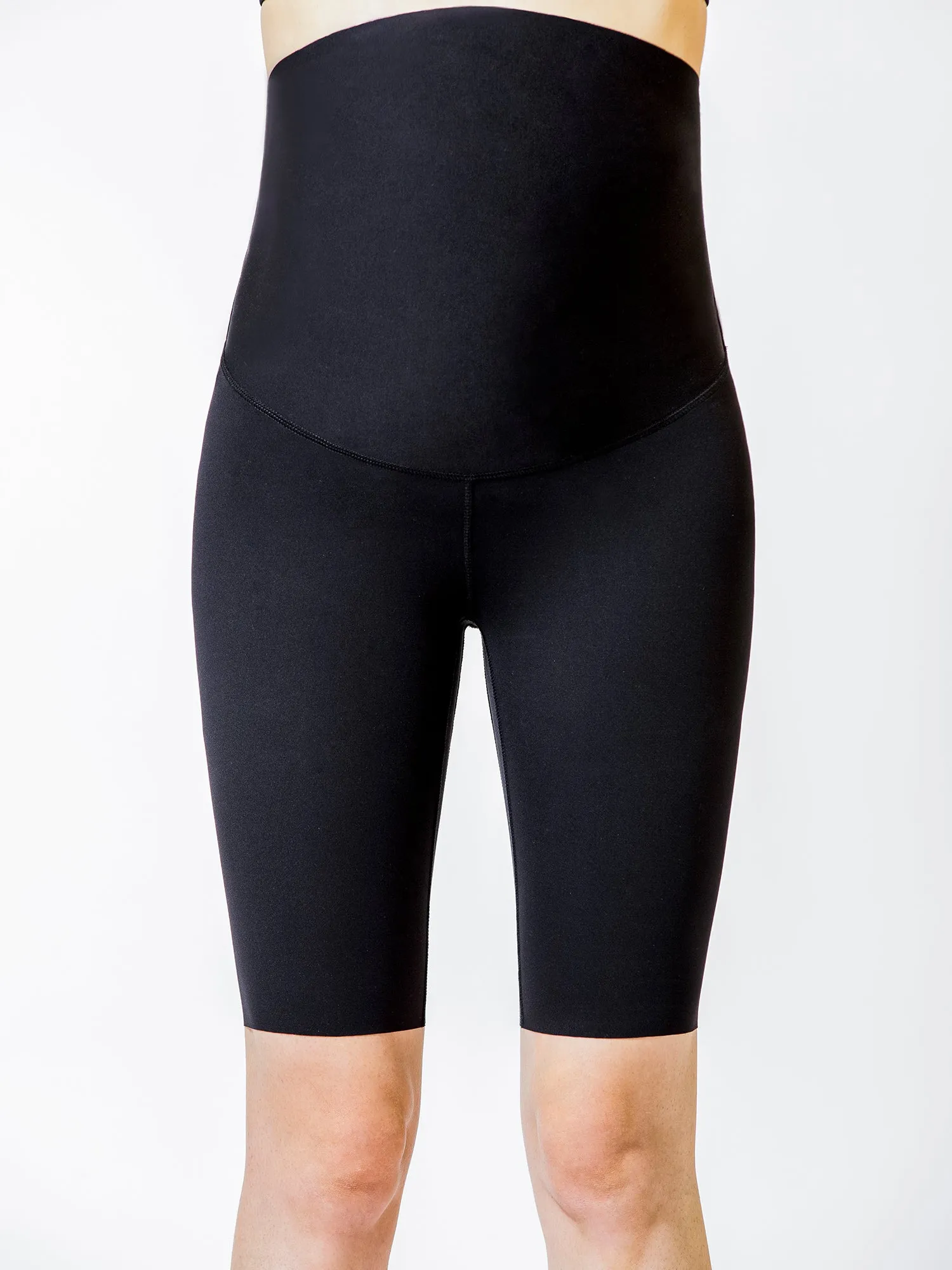 OVER THE BUMP MATERNITY SHAPE BIKER SHORTS