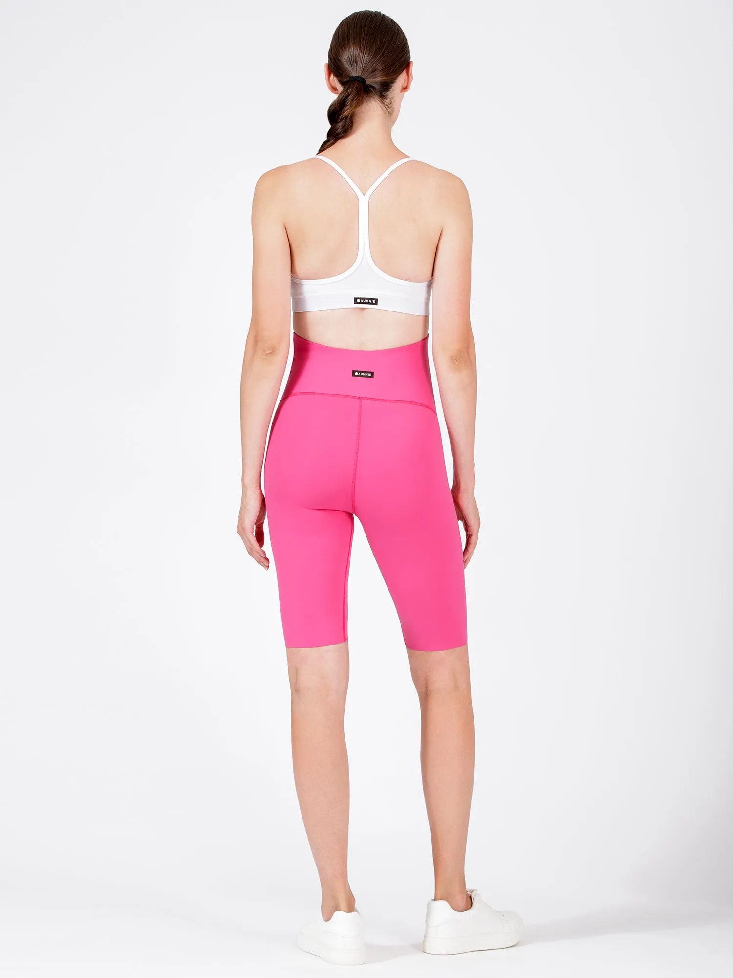 OVER THE BUMP MATERNITY SHAPE BIKER SHORTS