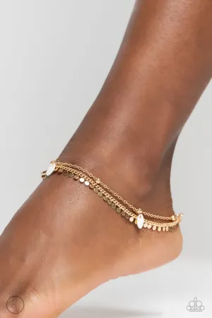Paparazzi Surf City - Gold Anklet