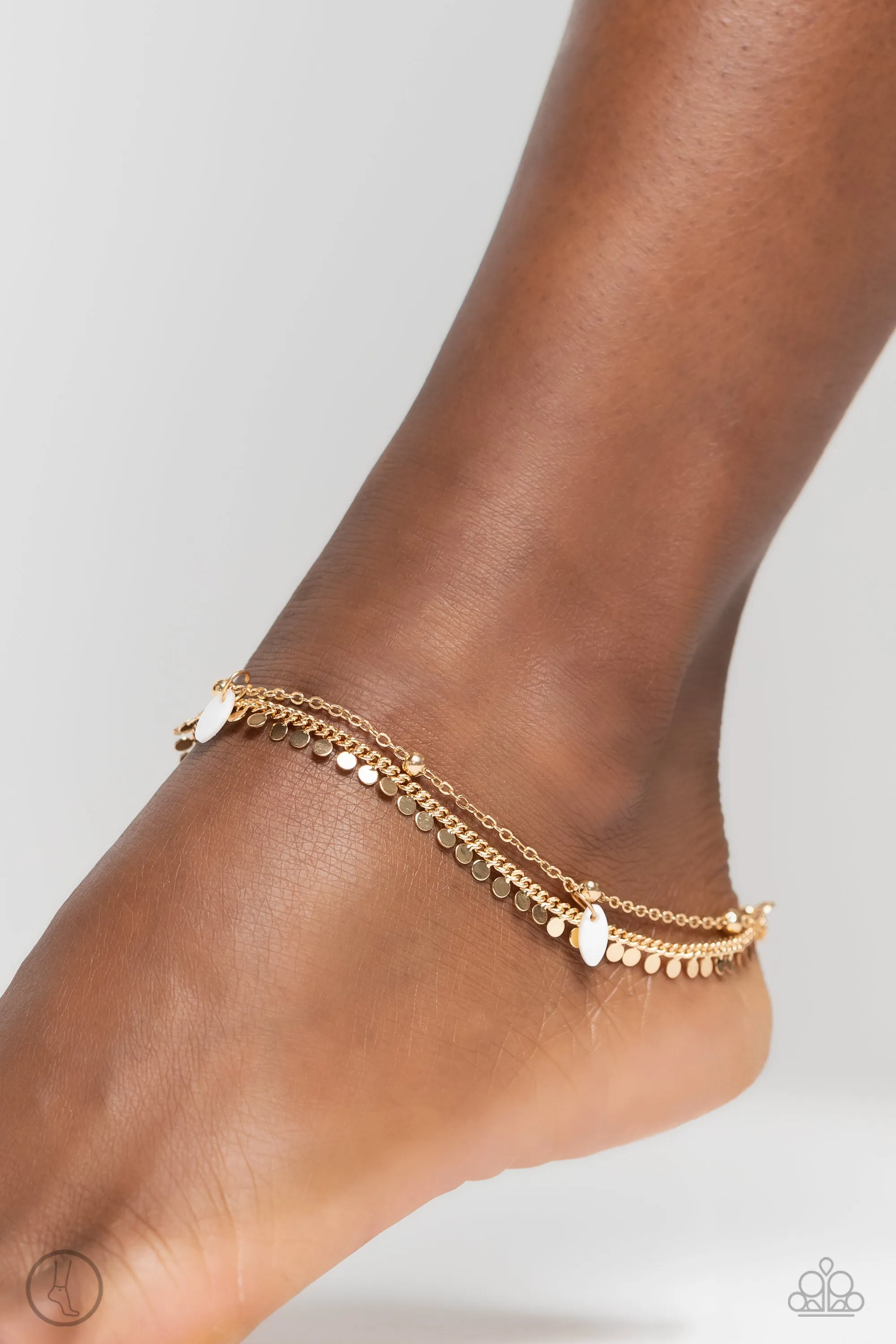 Paparazzi Surf City - Gold Anklet