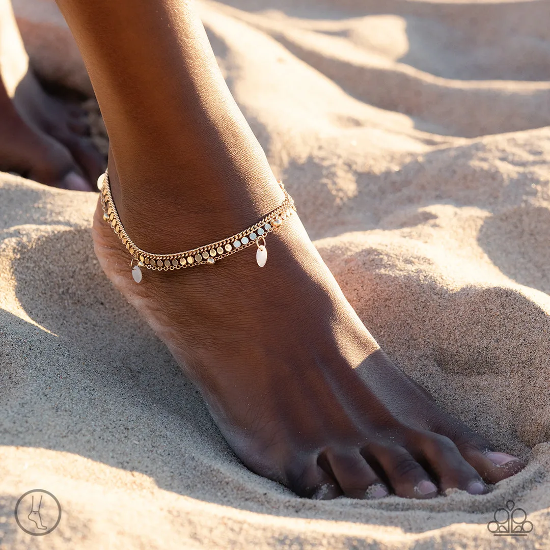 Paparazzi Surf City - Gold Anklet