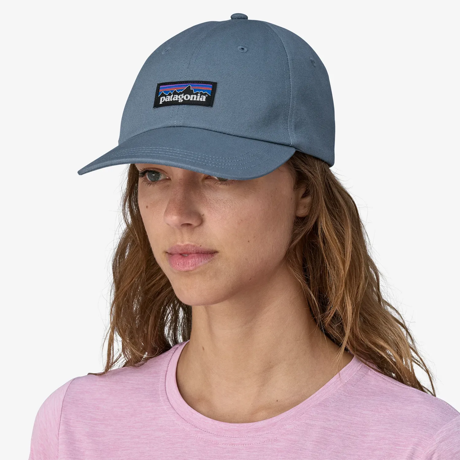 PATAGONIA P-6 LABEL TRAD CAP - UTILITY BLUE