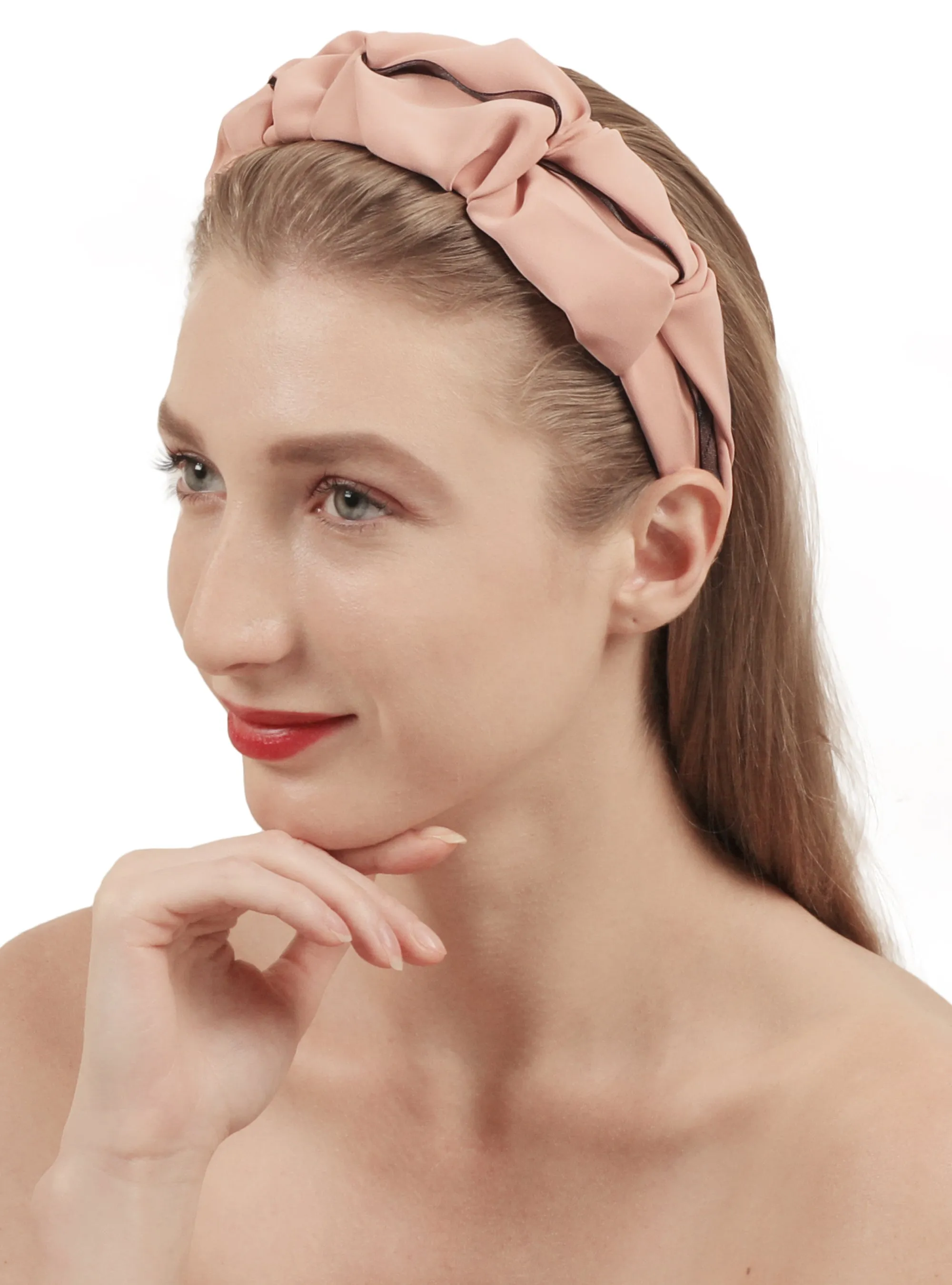 Peach Plastic Head Turner Hairband