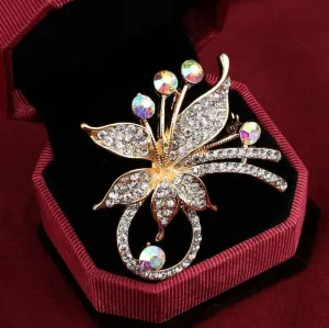 Peacock Butterfly  Brooch