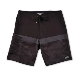 Pelagic Bluewater Camo Fishing Shorts Stacked Black or Slate