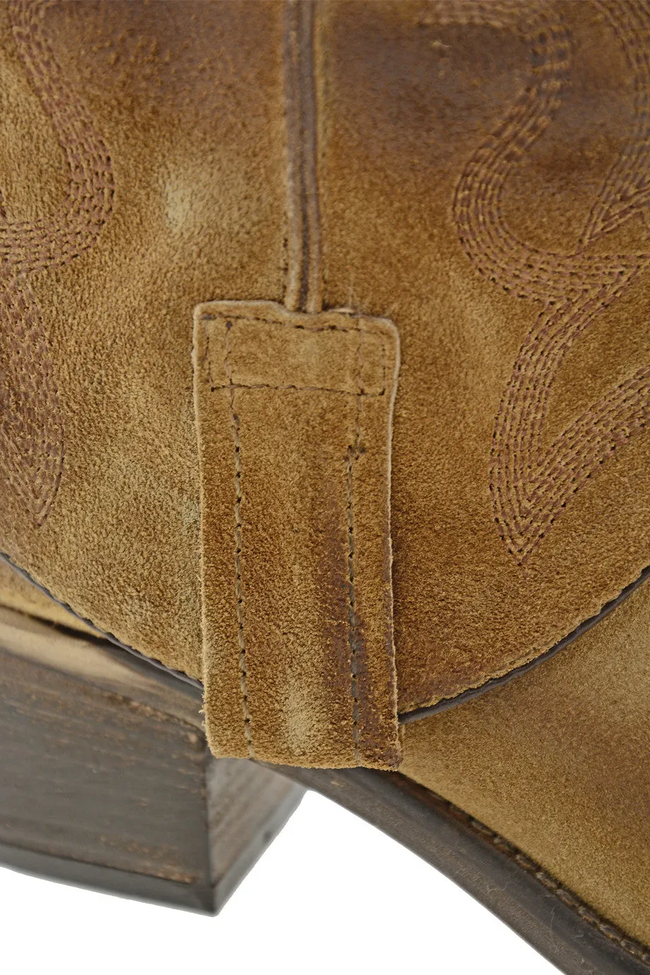 PENY Camel Cowboy Ankle Boots