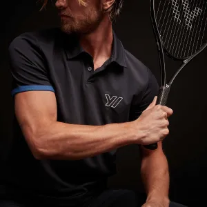 Performance Pique Embroidered Polo - Navy/Reflex