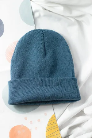 Petrol Blue Beanie Hat