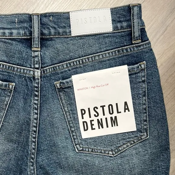 Pistola Winston High Rise Denim Shorts, size 27 NWT