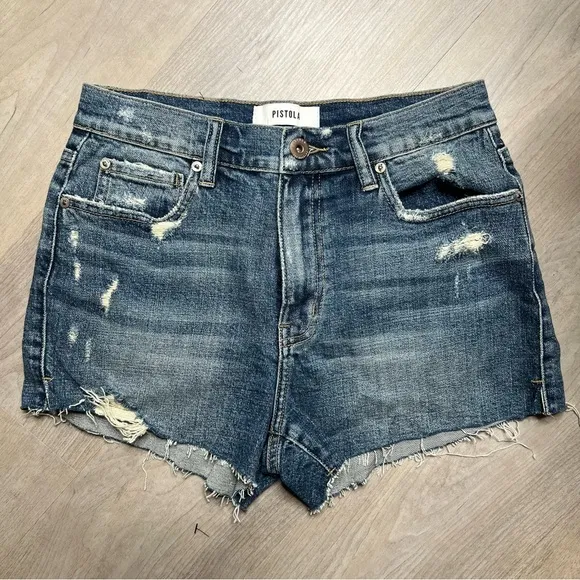 Pistola Winston High Rise Denim Shorts, size 27 NWT
