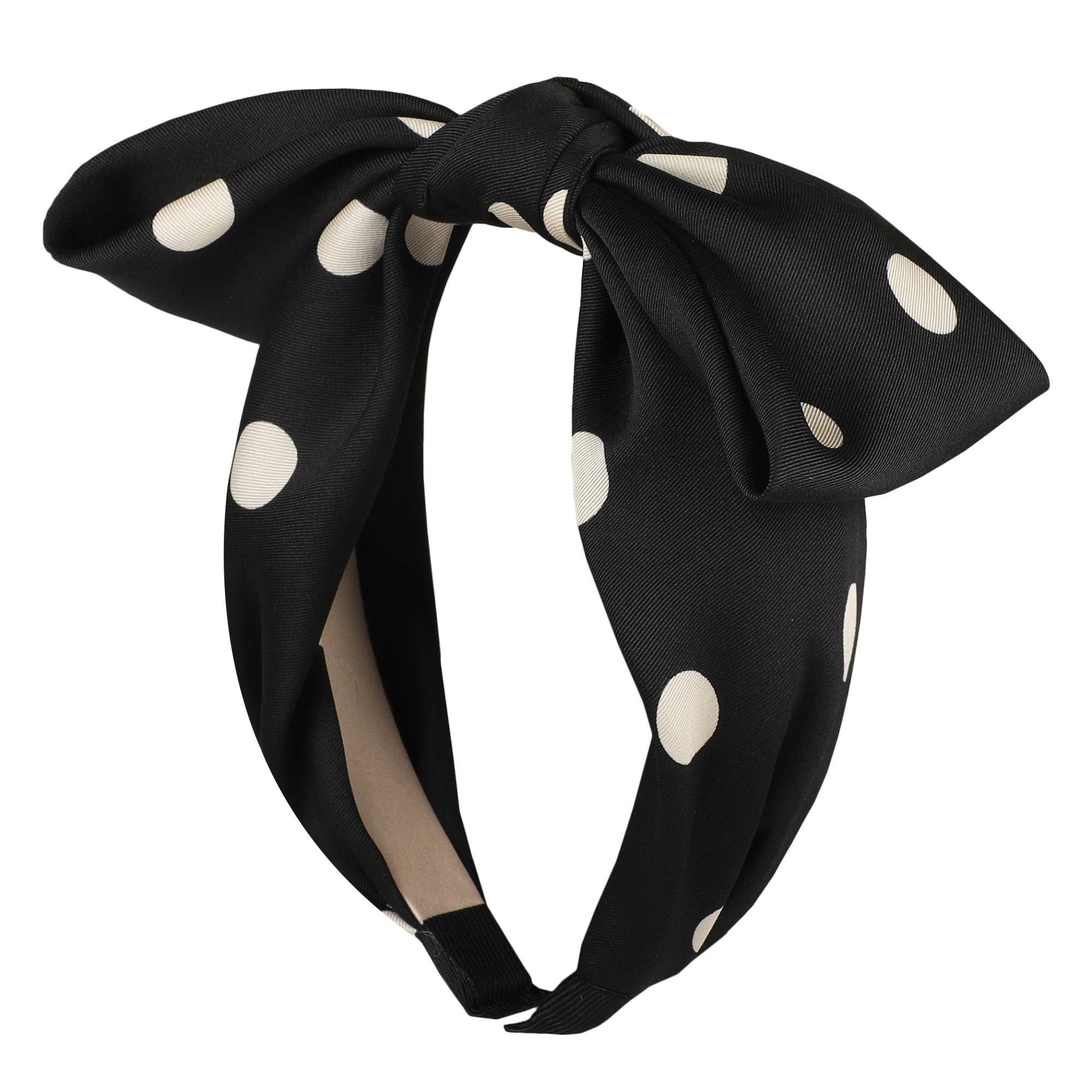 Polka Dot-Black Hairband