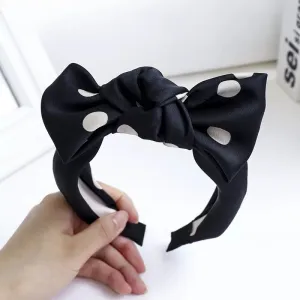 Polka Dot-Black Hairband