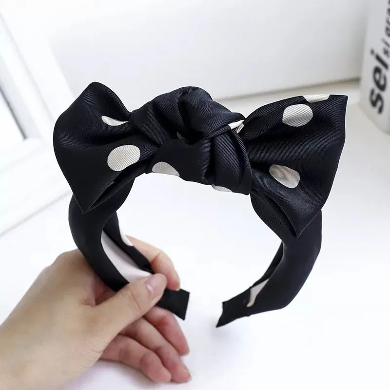 Polka Dot-Black Hairband
