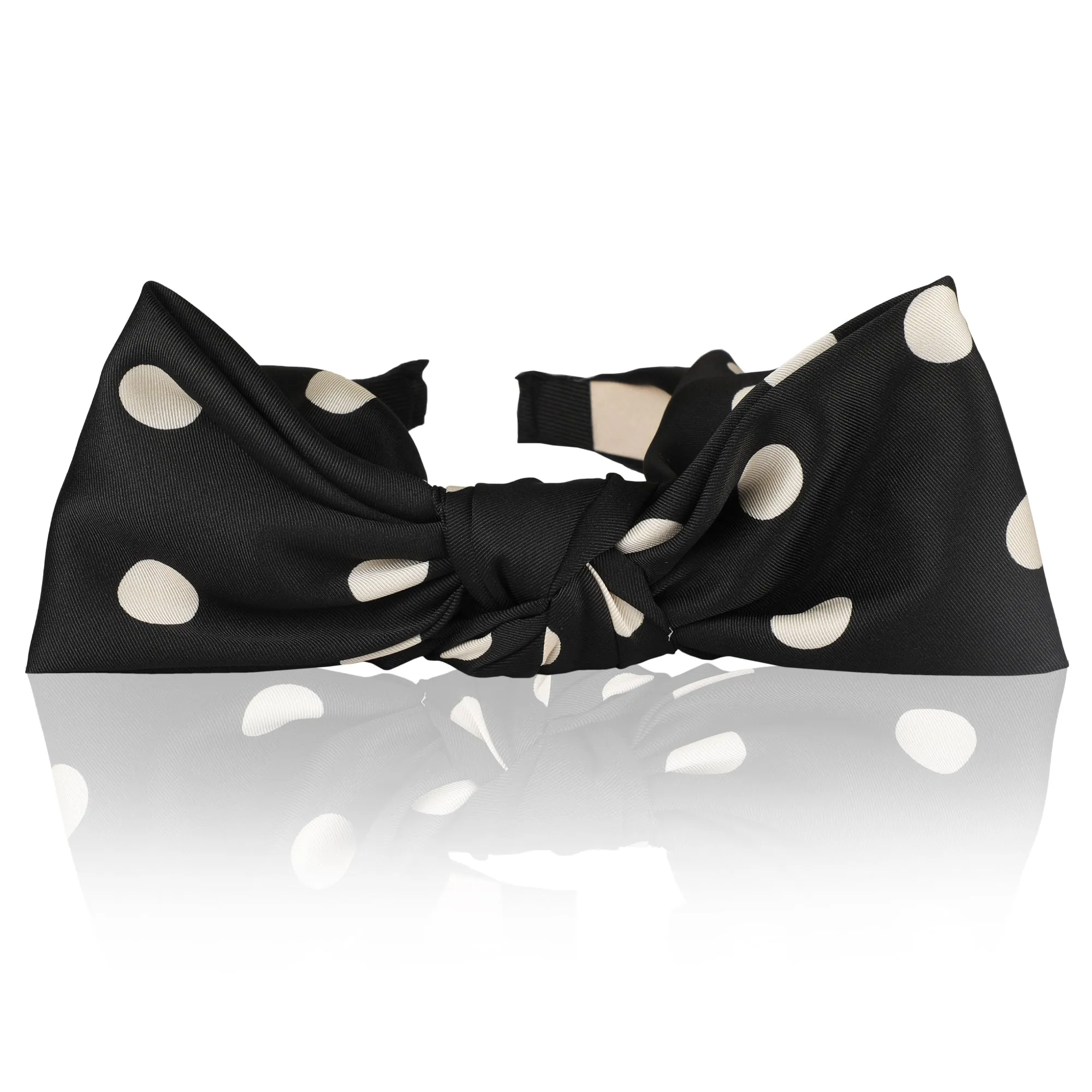 Polka Dot-Black Hairband