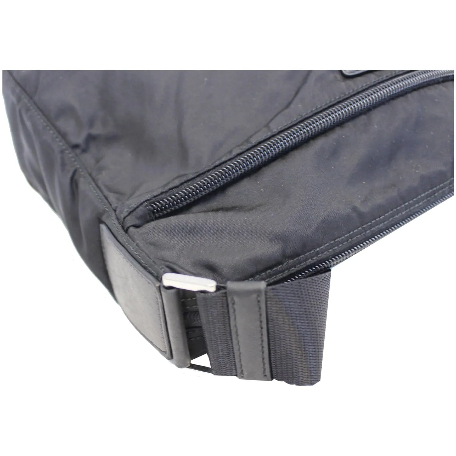 PRADA Large Nylon Crossbody Bag Black