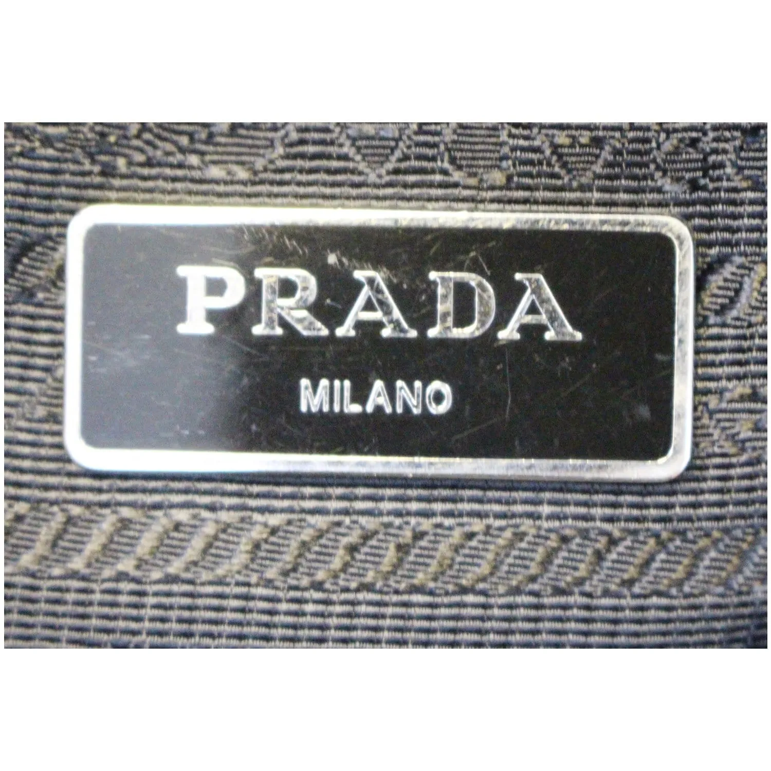 PRADA Large Nylon Crossbody Bag Black