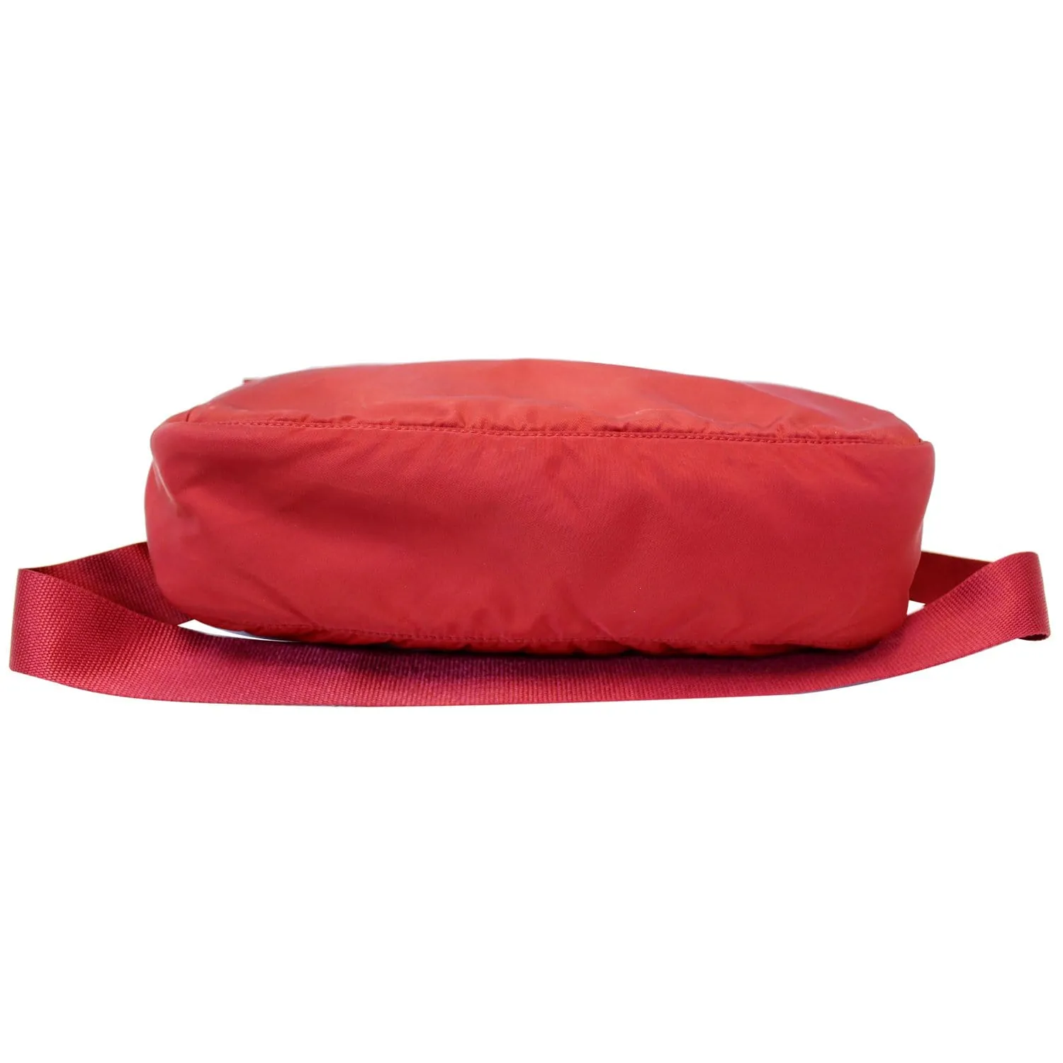 PRADA Large Nylon Crossbody Bag Red