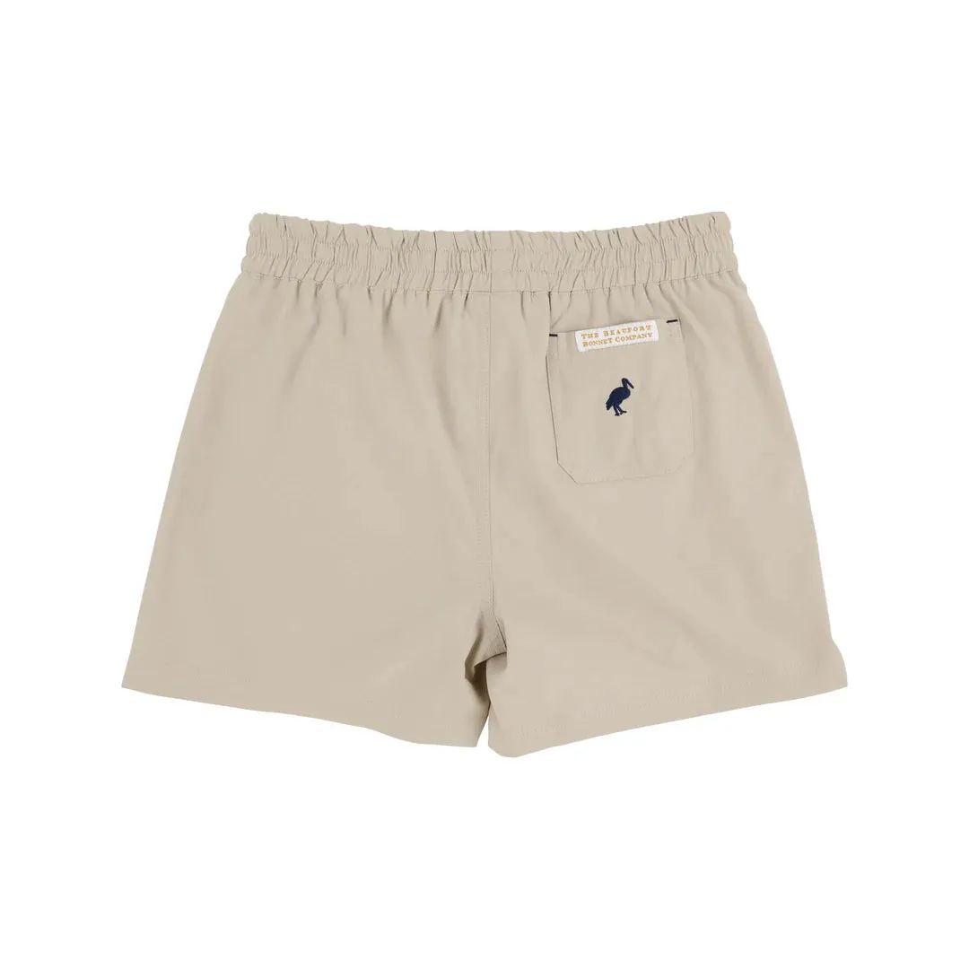 Prepletic™ Sheffield Shorts, Keeneland Khaki with Nantucket Navy Stork