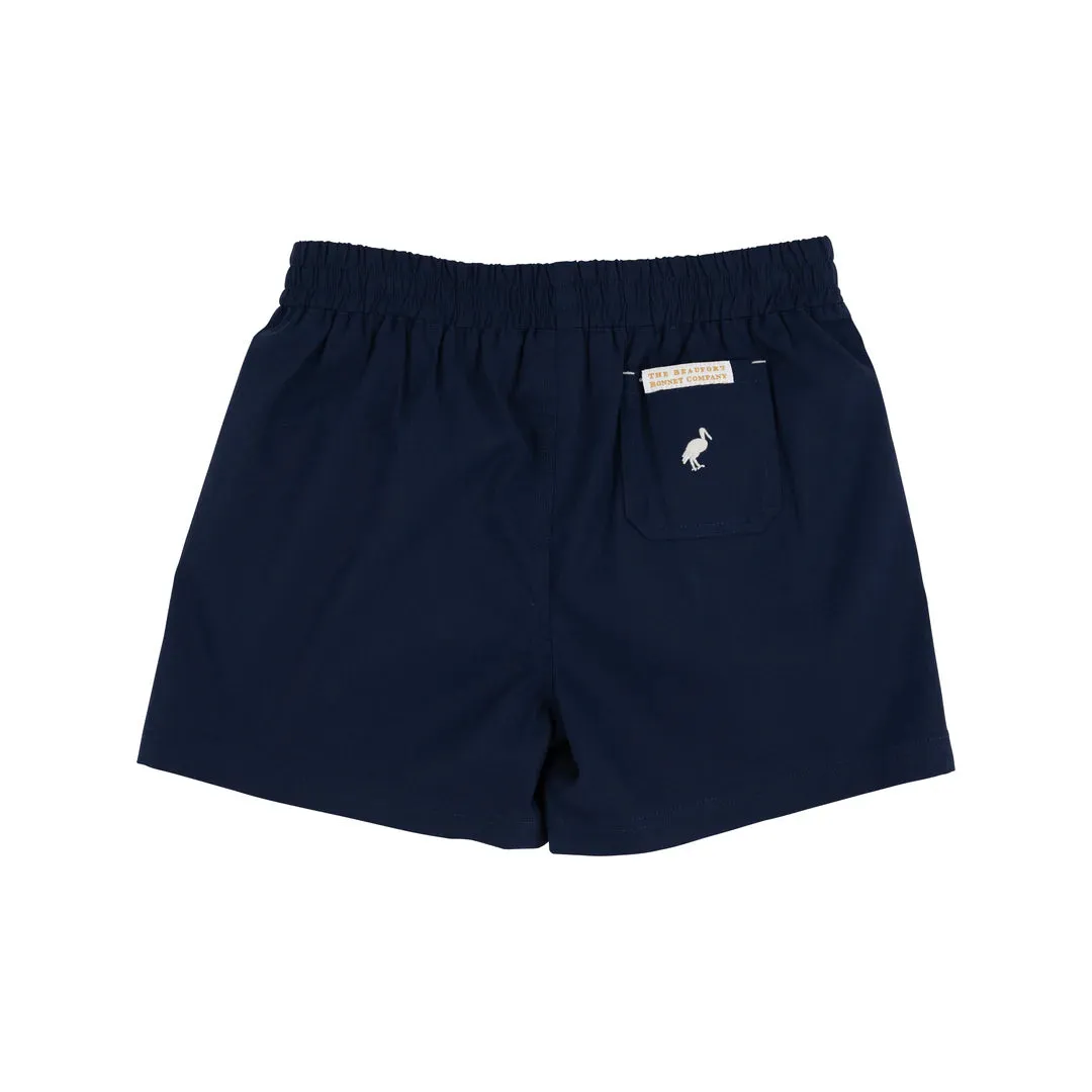 Prepletic™ Sheffield Shorts, Nantucket Navy with Saratoga Stone Stork