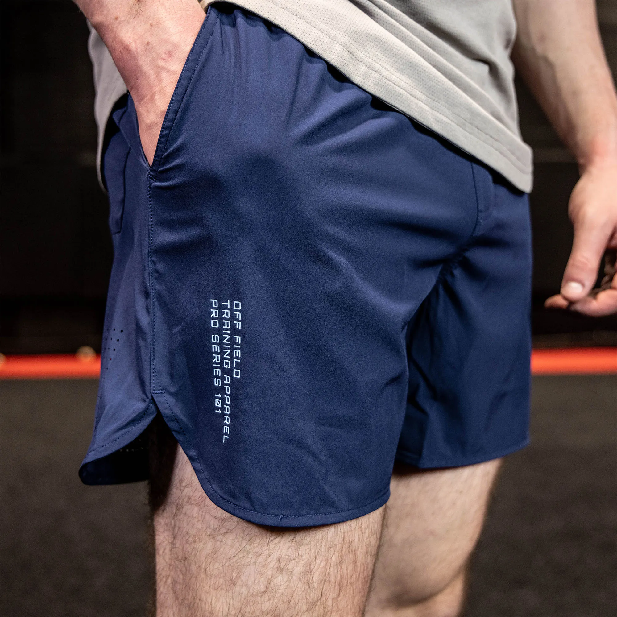 Pro Series Youth Shorts - Navy/Light Blue