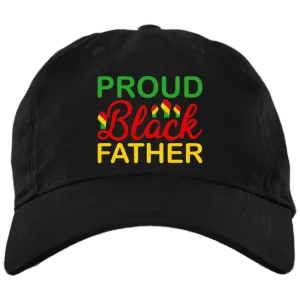 Proud Black Father Embroidered Brushed Twill Unstructured Dad Cap