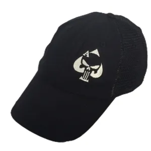 Punisher Ace of Spades Black Mesh Back Hat