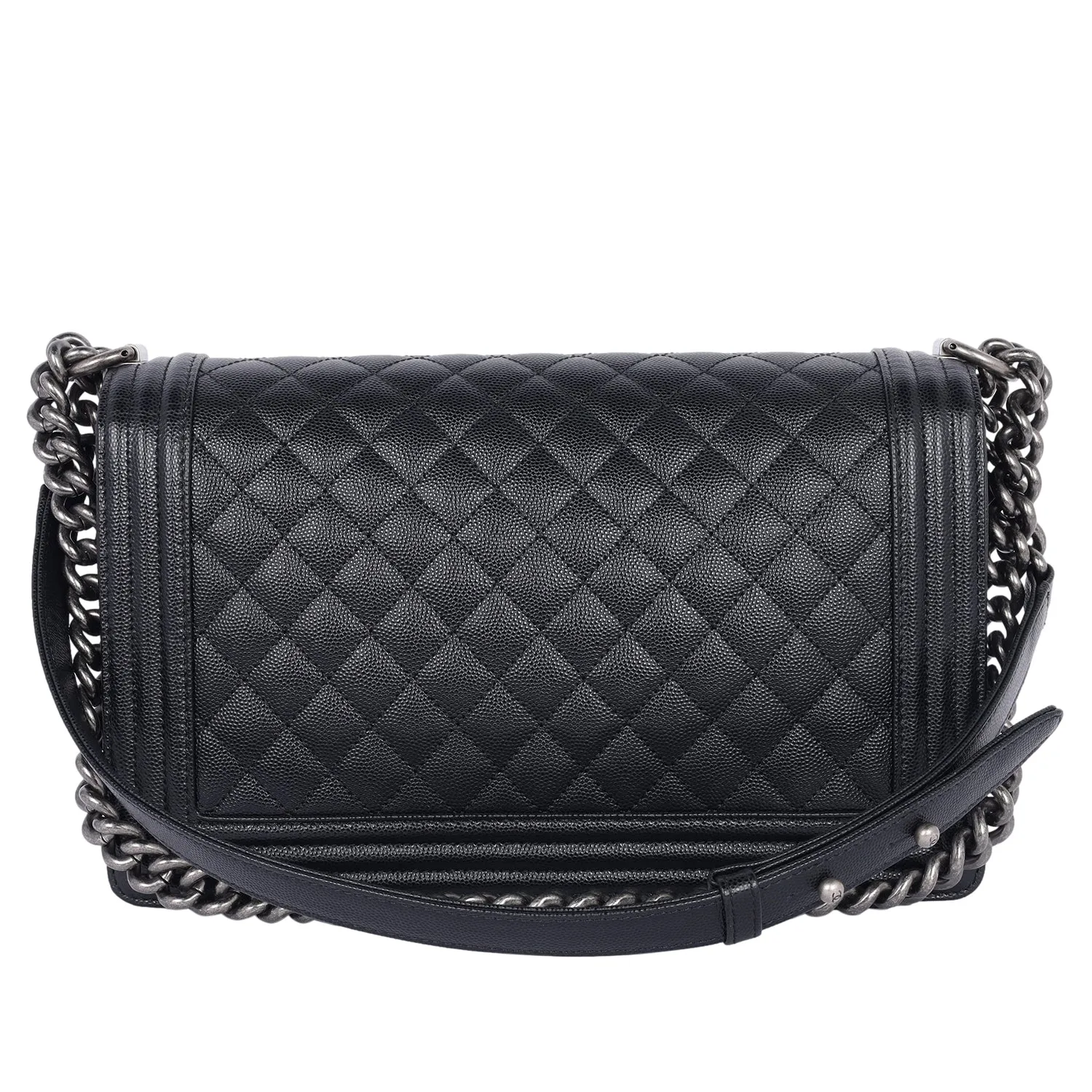 Quilted Caviar Leather Boy Bag