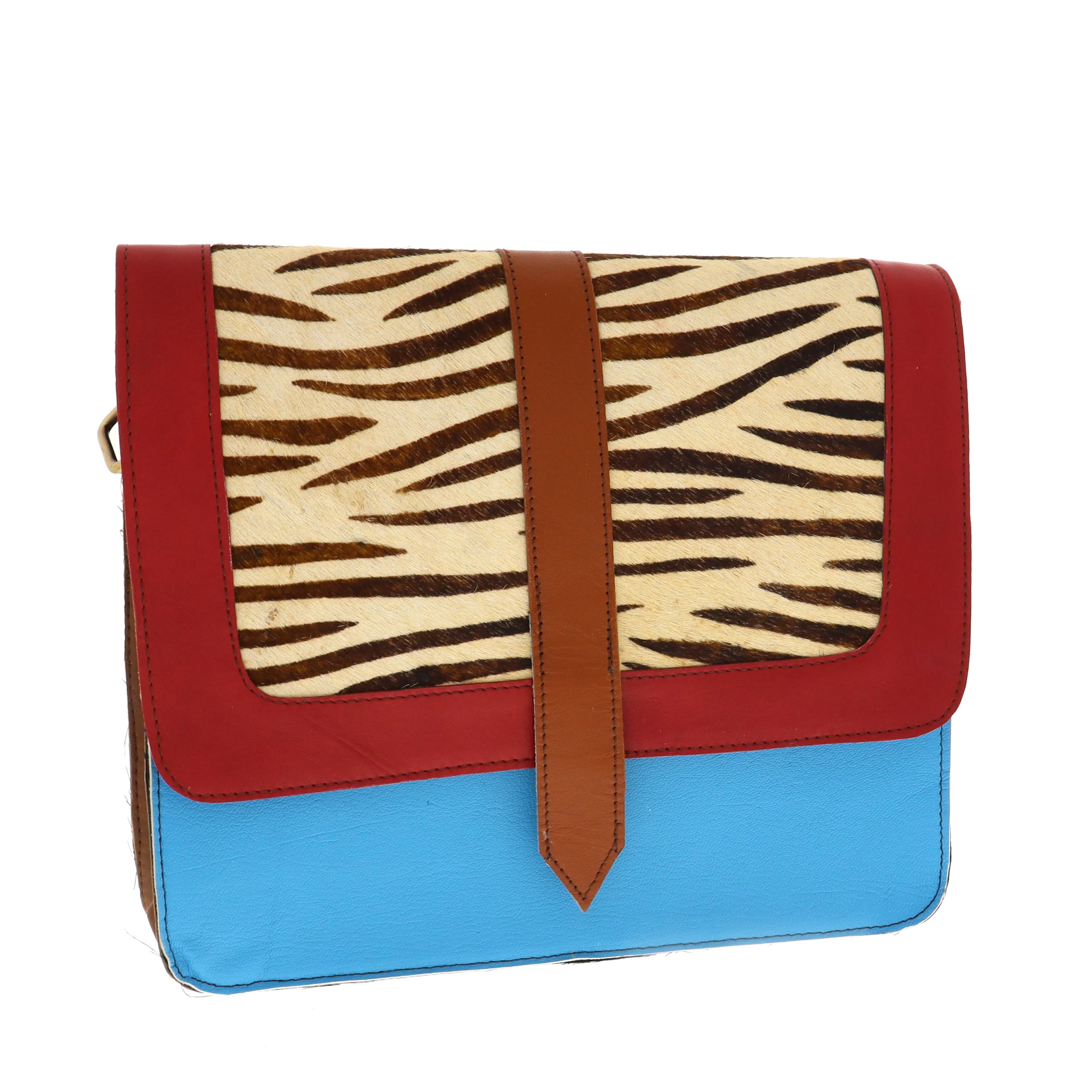 Recycled Leather Large Crossbody Handbag 207-102