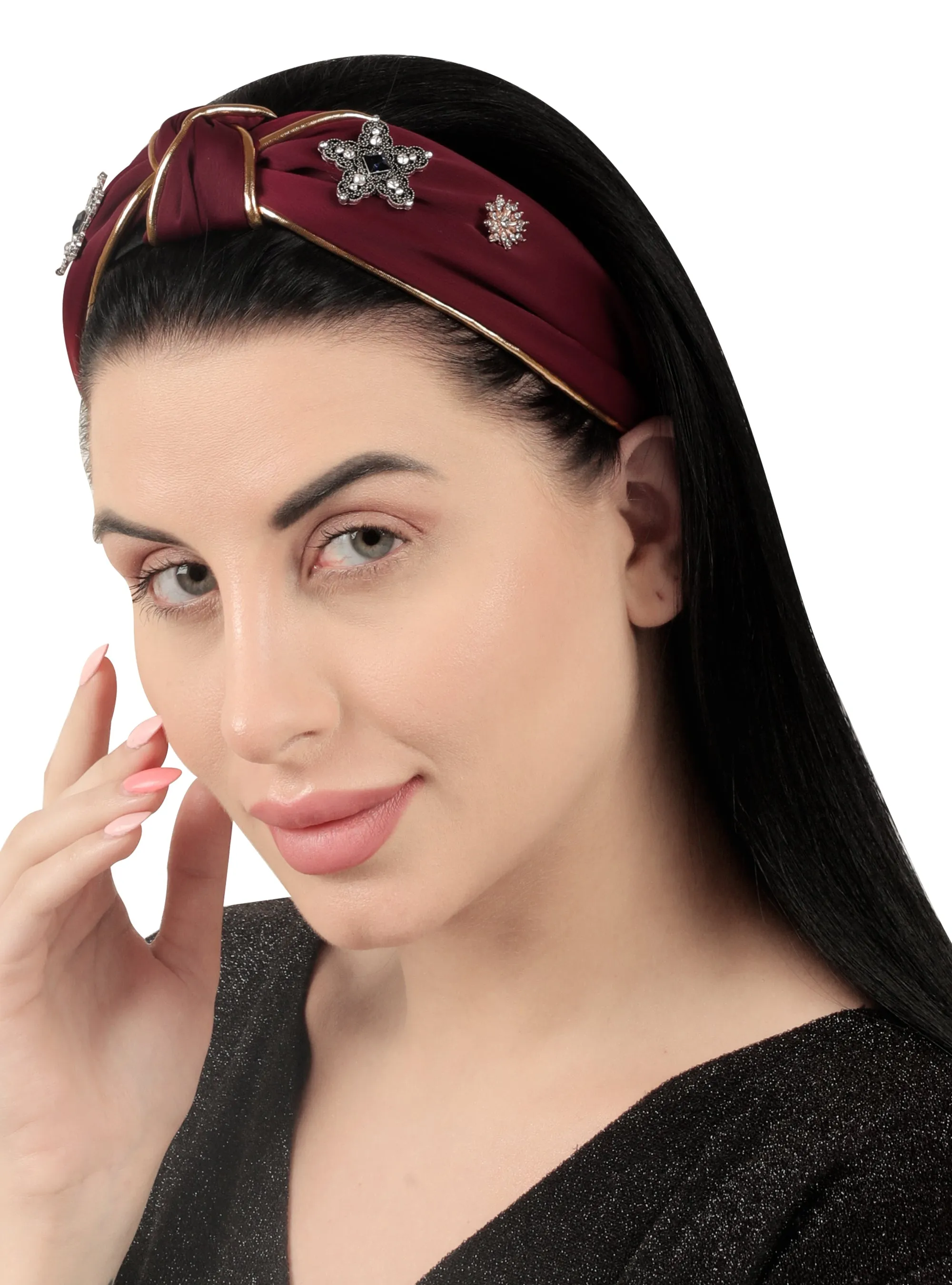 Red Plastic Motif Galaxy Hairband