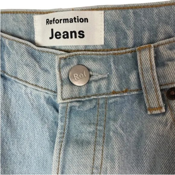 Reformation Jeans Tahoe Destroyed high rise denim shorts 25Style No. 18528