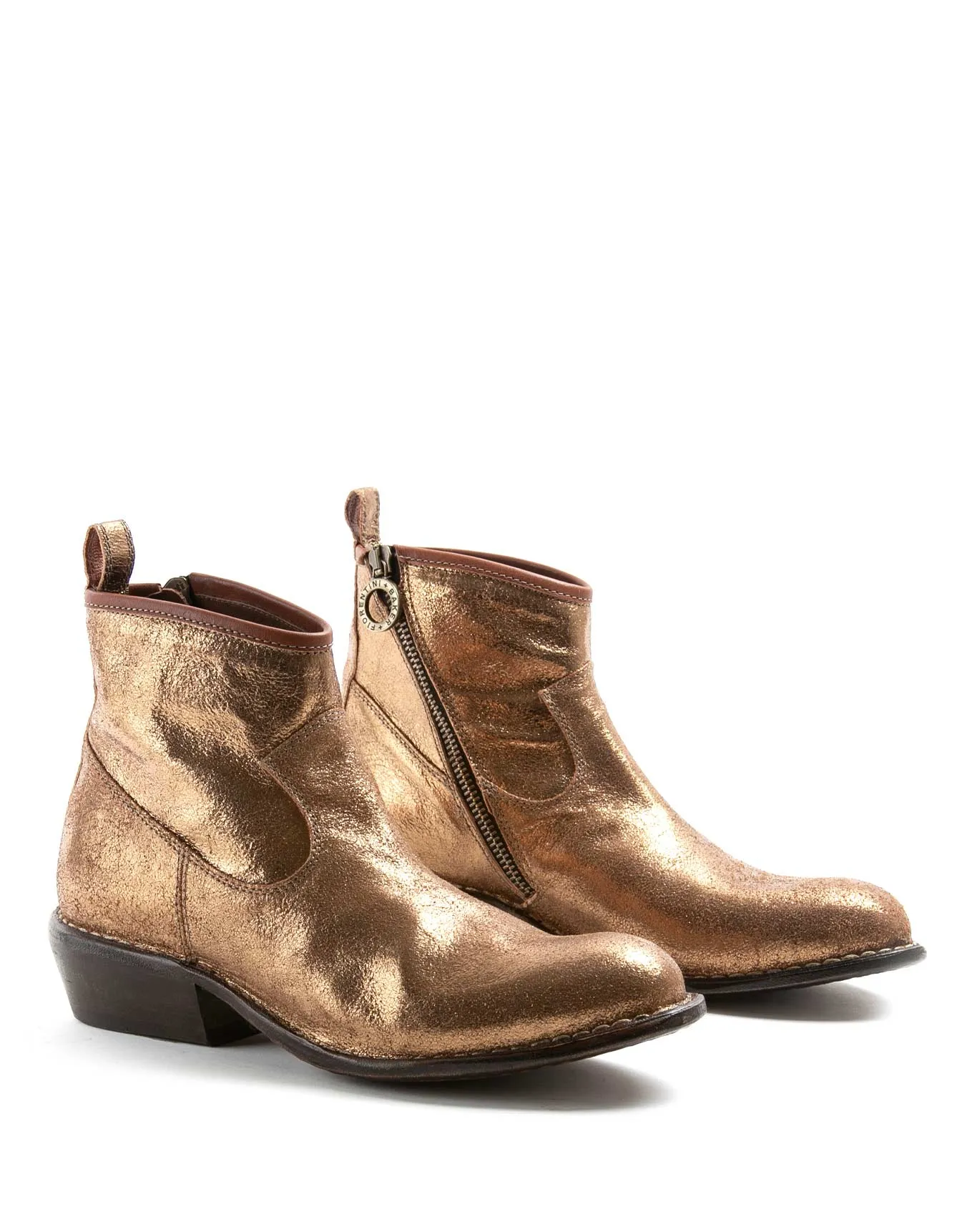 REN Gold Leather Boots