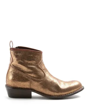 REN Gold Leather Boots
