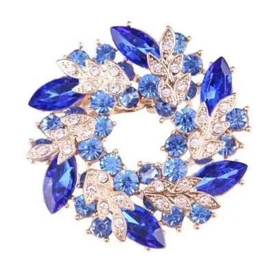 Rhinestone Scarf or Lapel Brooch
