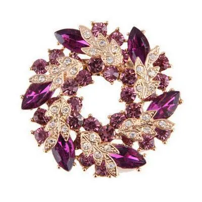 Rhinestone Scarf or Lapel Brooch