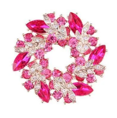 Rhinestone Scarf or Lapel Brooch